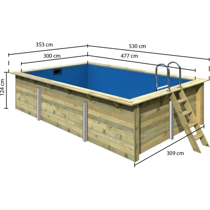 Karibu Pool 1 SET 44 mm inkl. Filterpaket klein v3 – Bild 3