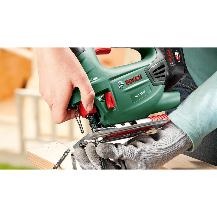 Bosch Akku Stichsäge PST 18 LI (ohne Akku, 18 Volt System, im Karton) max. Schnitttiefe (Holz) 80 mm – Bild 4