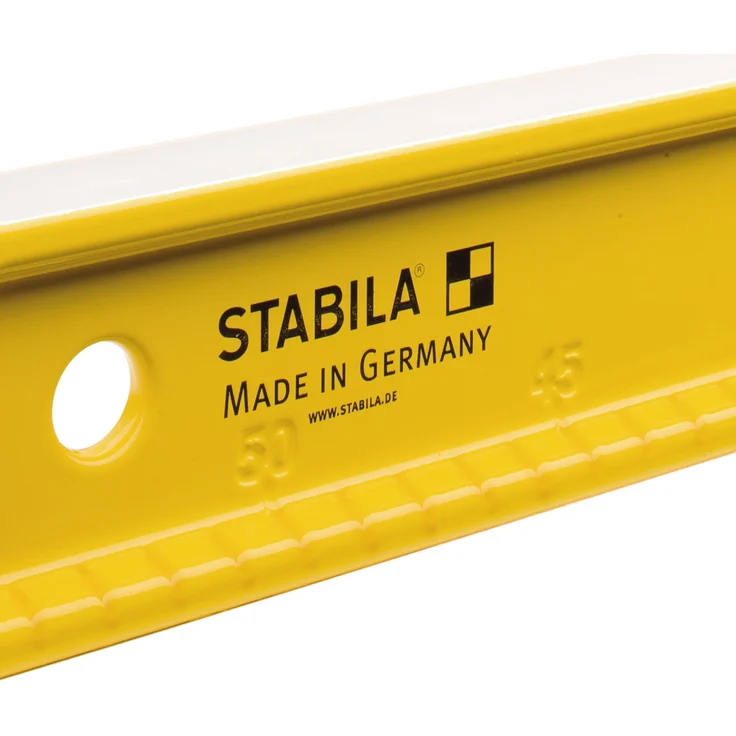 STABILA Wasserwaage Type 82 S, 60 cm, robustes Alu-Druckgussprofil, metrische Skala, 1 Horizontal-Libelle, 1 Vertikal-Libelle, 1 Grifföffnung, Made in Germany – Bild 7