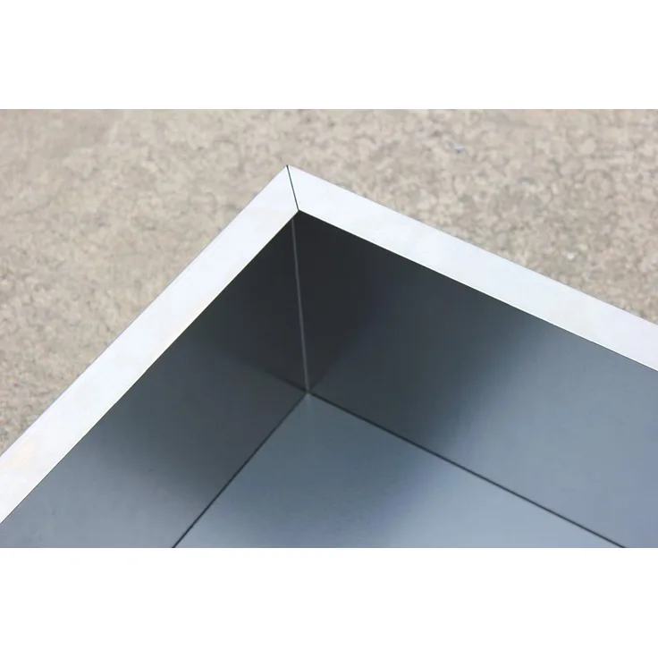 Palatino Exclusive Line Hochbeet-Pflanzk??bel Clara verz. Stahl anthrazit 80 x 80, Tiefe 50 cm, modular