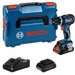 Bosch Professional Akku-Schlagbohrschrauber GSB 18V-90 C,2 Akku ProCORE18V 4.0Ah,Ladegerät und L-BOXX