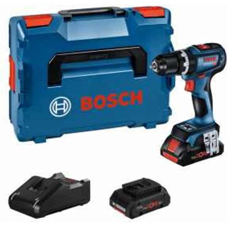 Bosch Professional Akku-Schlagbohrschrauber GSB 18V-90 C,2 Akku ProCORE18V 4.0Ah,Ladegerät und L-BOXX – Bild 1