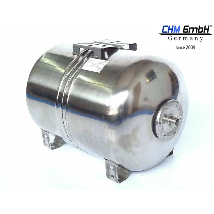 CHM GmbH 100 L Membrankessel Edelstahltank, Druckbehälter, Druckkessel 8 Bar Hauswasserwerk