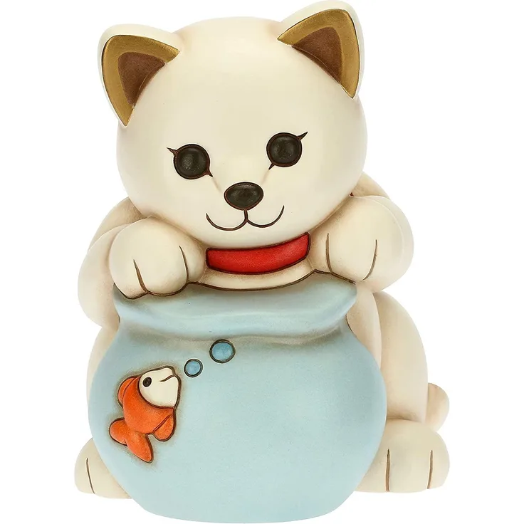 Thun Katze mit Goldfischglas F3182H90