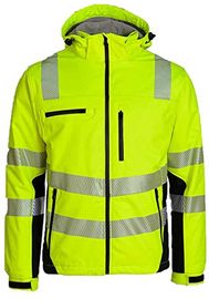 Winter-Warnschutzsoftshelljacke PREVENT TRENDLINE Gr.L gelb-schwarz