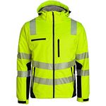 Winter-Warnschutzsoftshelljacke PREVENT TRENDLINE Gr.L gelb-schwarz