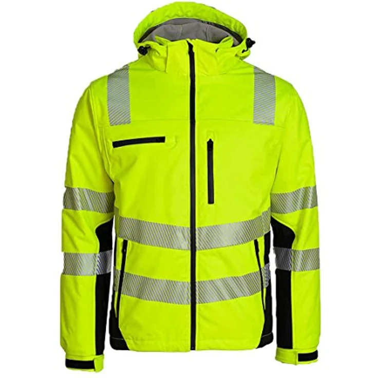 Winter-Warnschutzsoftshelljacke PREVENT TRENDLINE Gr.L gelb-schwarz – Bild 1