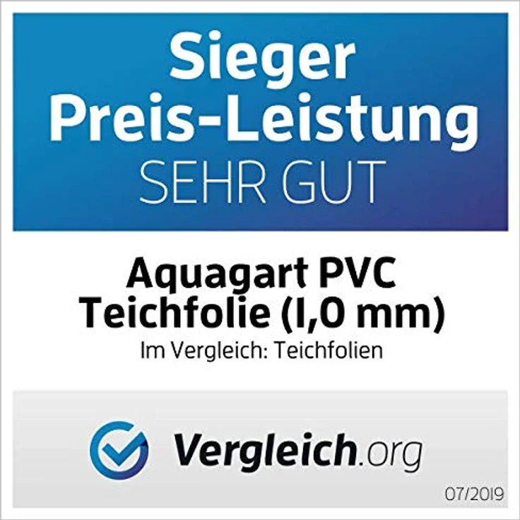 Teichfolie PVC 5m x 4m 1,0mm schwarz Folie für den Gartenteich – Bild 2