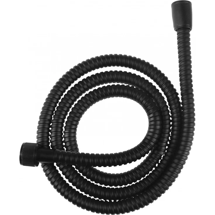 Brauseschlauch Edelstahl 1,5m schwarz schwarz – Bild 2