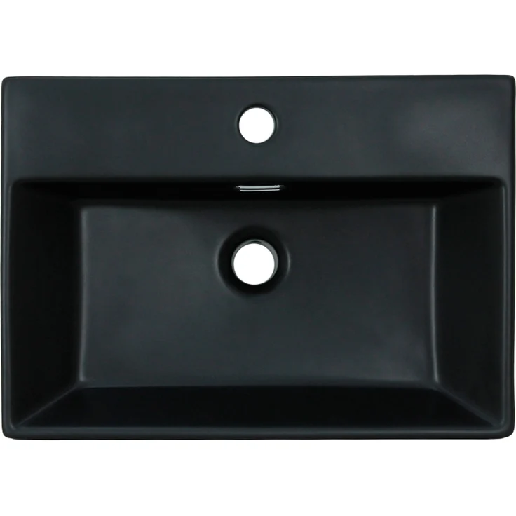 ML-Design Waschbecken Rechteckig 510x360x130 mm Schwarz aus Keramik ML-Design – Bild 1