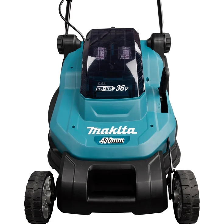 Makita DLM432Z Akku-Rasenmäher 2x18 V - ohne Akku, ohne Ladegerät, 36 V, Petrol, 43 cm Schnittbreite, 50 l Fangkorbvolumen – Bild 5