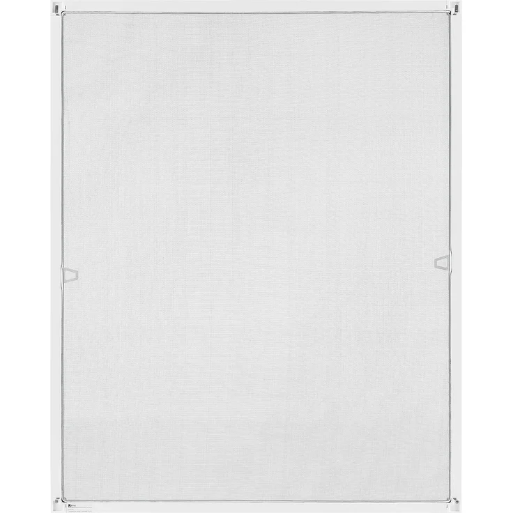 Juskys Fliegengitter mit Alu-Rahmen 120 x 140 cm – Insektenschutz für Fenster zum Einhängen – Insektenschutzgitter UV-beständig in Weiß – Bild 1
