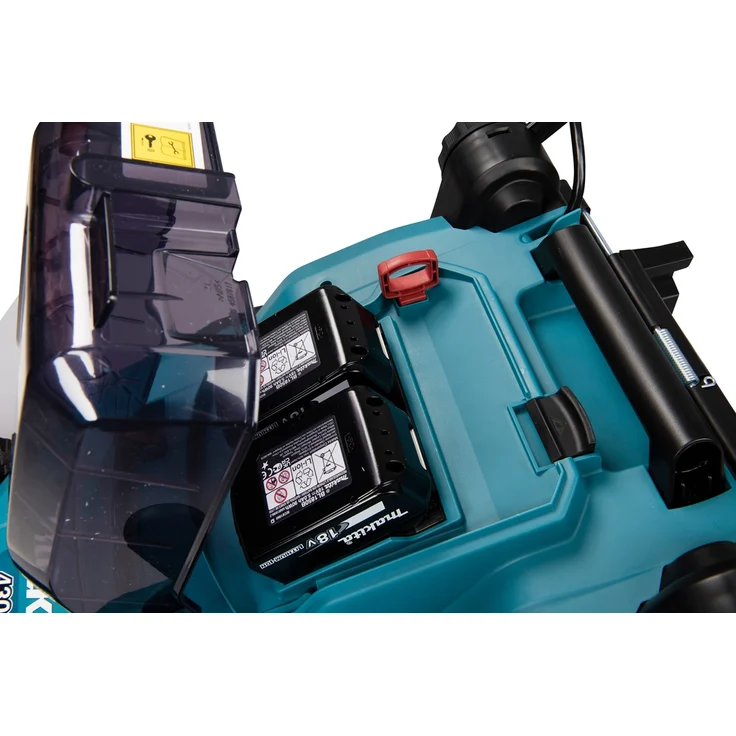 Makita DLM432PT2 Akku-Rasenmäher 2x 18 V / 5,0 Ah, mit 2 Akkus + Doppelladegerät, Schnittbreite 43cm – Bild 10