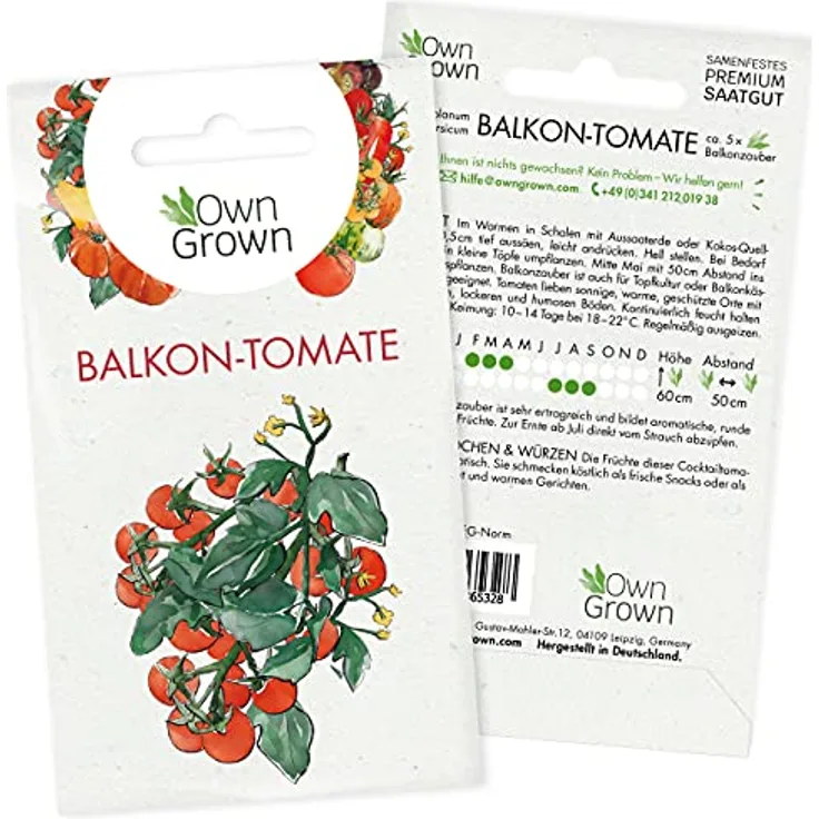 Busch Tomaten Samen (Solanum Lycopersicum) Tomatensamen Buschtomate: Balkontomate