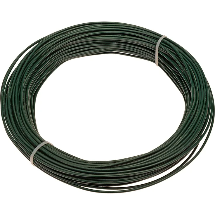 Spanndraht 3mm x 10m Gartendraht für Maschendrahtzaun in grün