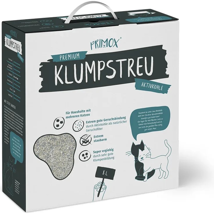 PRIMOX® Premium KLUMPSTREU Aktivkohle 8l