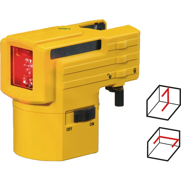 STABILA Kreuzlinienlaser LAX 50, 2-teiliges Set, selbstnivellierend, gut sichtbare Laser-Linien, Reichweite bis 10 m, Einknopfsystem, Schutzklasse IP 53, inklusive Stativ-Teleskopstange – Bild 9