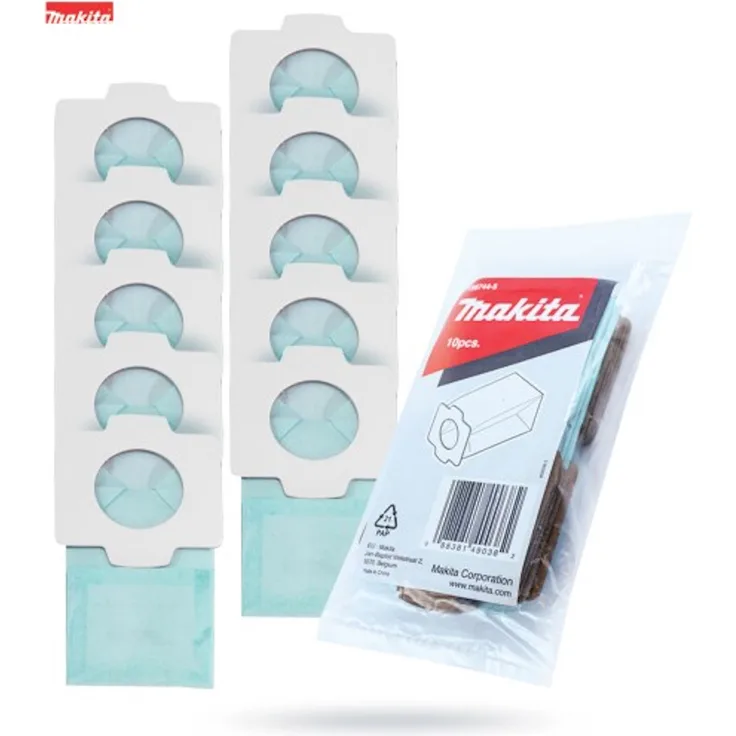 Makita Papier-Staubsack 4013D, CL102D, CL107D DCL142, DCL182, CL121D (10 Stück)