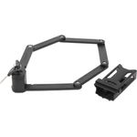 Fischer Faltschloss Security 8 mit Schlüssel und Halter 85 cm schwarz