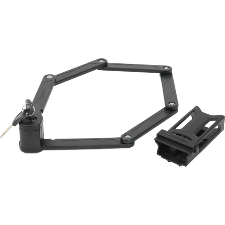 Fischer Faltschloss Security 8 mit Schlüssel und Halter 85 cm schwarz – Bild 1