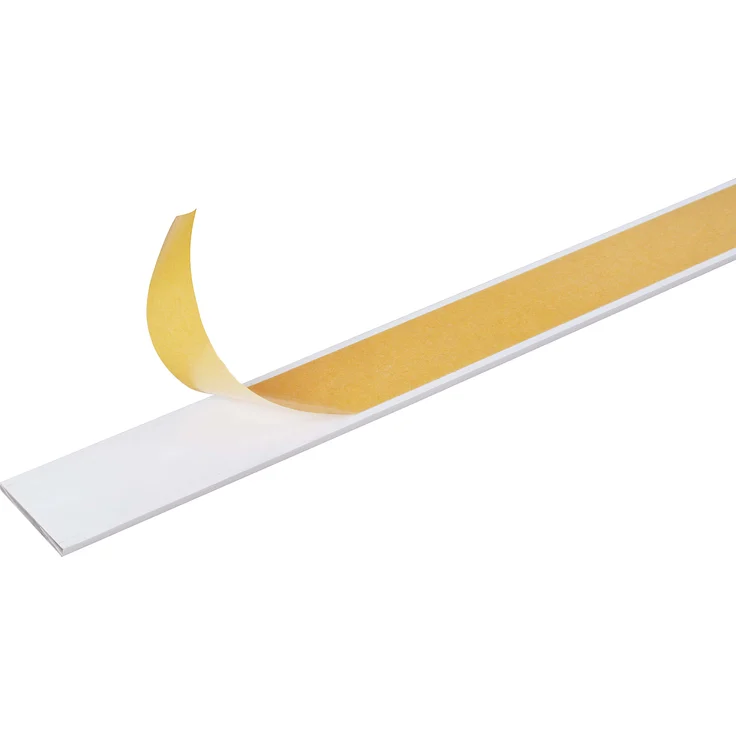 Alberts Flachstange | selbstklebend | Aluminium, weiß | 1000 x 30 x 2 mm 
(433611) – Bild 1