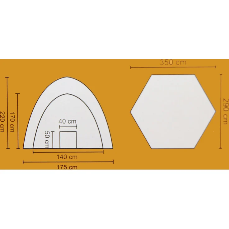 Steinbach Whirlpooldach Ø 350 x 220 cm für Whirlpools bis ca. Ø 239 x 71 cm – Bild 7