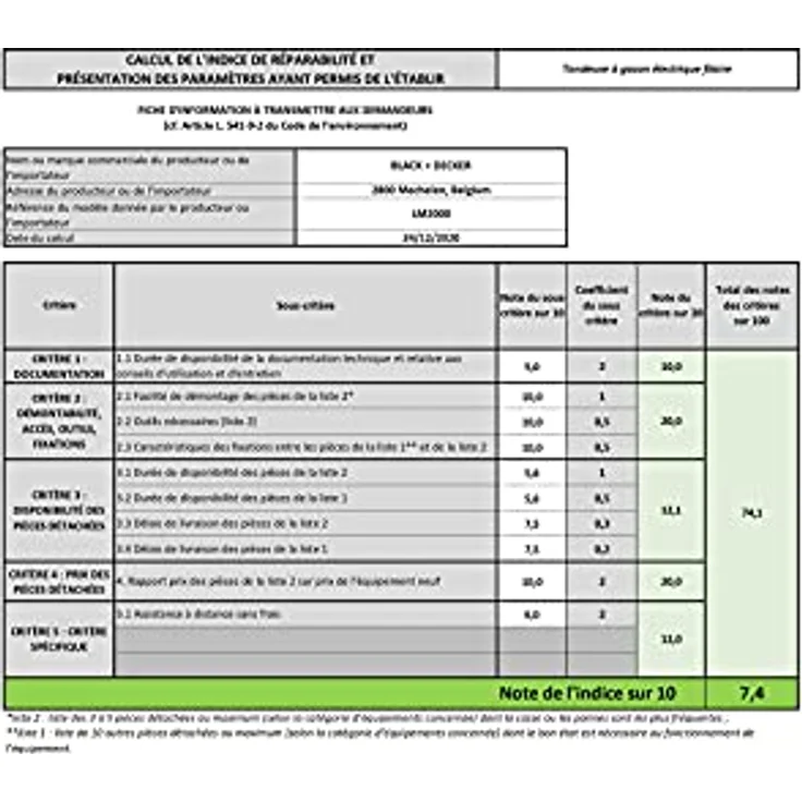 Black+Decker 3-in-1 Elektro-Rasenmäher - 2000W, 48 cm Schnittbreite, 50 L Grasfangbehälter, mit 7-facher Schnitthöhenverstellung - 38 - 100mm und EdgeMax LM2000 – Bild 10