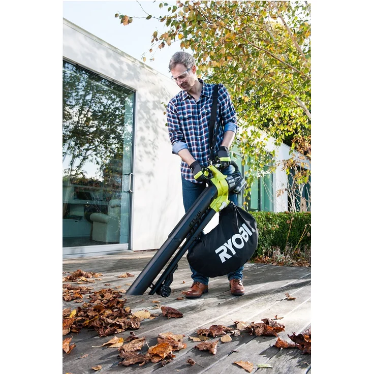 RYOBI ONE+ OBV18 18 V Akku-Laubbläser Laubsauger inkl Laubfangsack, ohne Akku und Ladegerät – Bild 2