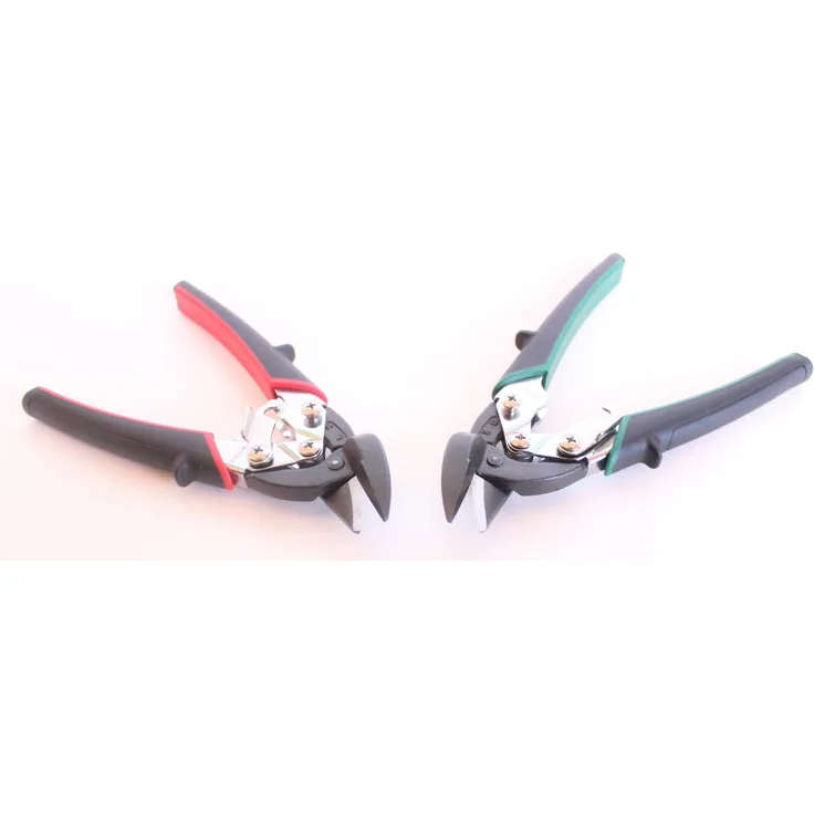 1 Paar Mini Figuren-Blechschere Schere Kurven Kreise Blech schneiden Durchlauf