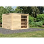 Karibu Saunahaus Cuben naturbelassen