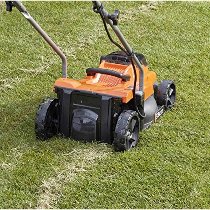 Black+Decker 2x18V Akku-Rasenmähe (2x 2.5Ah Akku, 33 cm Schnittbreite, für mittlere Rasenflächen bis 250 m², 5-fache Höhenverstellung, inkl. 2 Akkus, Ladegerät) - BCMW3318L2-QW – Bild 3