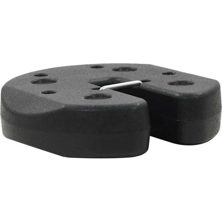 vidaXL Pavillon-Gewichte 4 Stk. Schwarz 220x30 mm Beton – Bild 3
