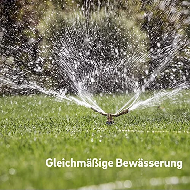 Rehau Duo Premium Rasensprenger Impulsregner Kreisregner Rasensprenger aus Metall - Preisvergleich – Bild 3
