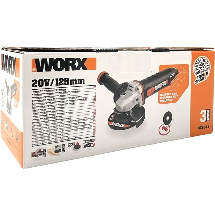 Worx WX803.9 Winkelschleifer – Bild 1