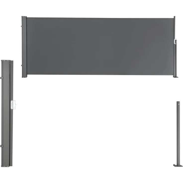 pro.tec Seitenmarkise Mulhacén 120x300 cm Grau pro.tec – Bild 3