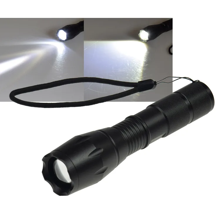ChiliTec LED-Taschenlampe CTL10 Zoom 10W ØxL 136x37mm, Zoomfunktion, 350 Lumen
