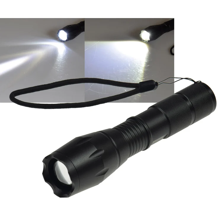 ChiliTec LED-Taschenlampe CTL10 Zoom 10W ØxL 136x37mm, Zoomfunktion, 350 Lumen