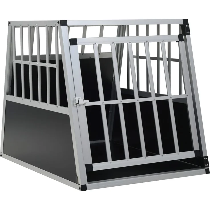 vidaXL Hundetransportbox mit Einzeltür 65 x 91 x 69,5 cm – Bild 1