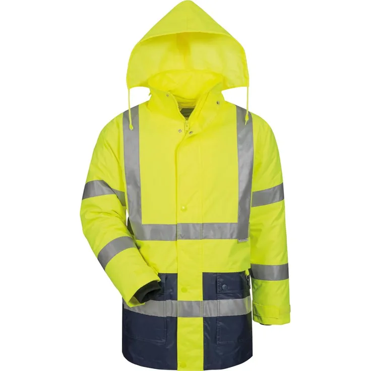 Warnparka, Gr. XXL gelb/blau