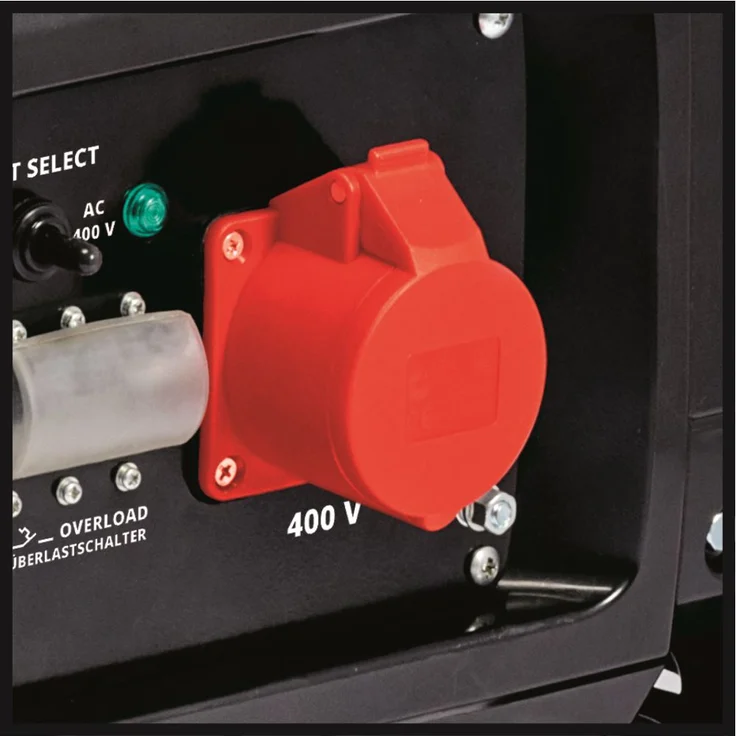 Einhell Stromerzeuger (Benzin) TC-PG 55-E5 (7.5 kW, max. 3300 W (bei 230 V), 389 cm³, 25 L Benzintank, 2x 230V & 1x 400V-Steckdose, Überlastschalter, AVR--Ölmangelsicherung) – Bild 3
