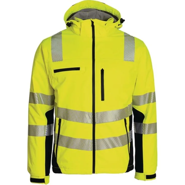 Winter-Warnschutzsoftshelljacke Gr.XXXL gelb-schwarz PREVENT TRENDLINE