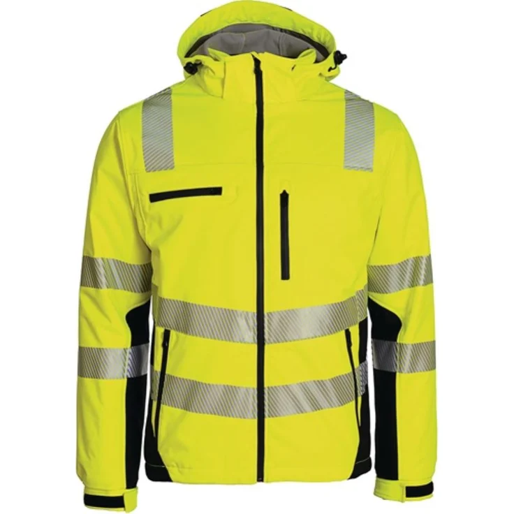 Winter-Warnschutzsoftshelljacke Gr.XXXL gelb-schwarz PREVENT TRENDLINE