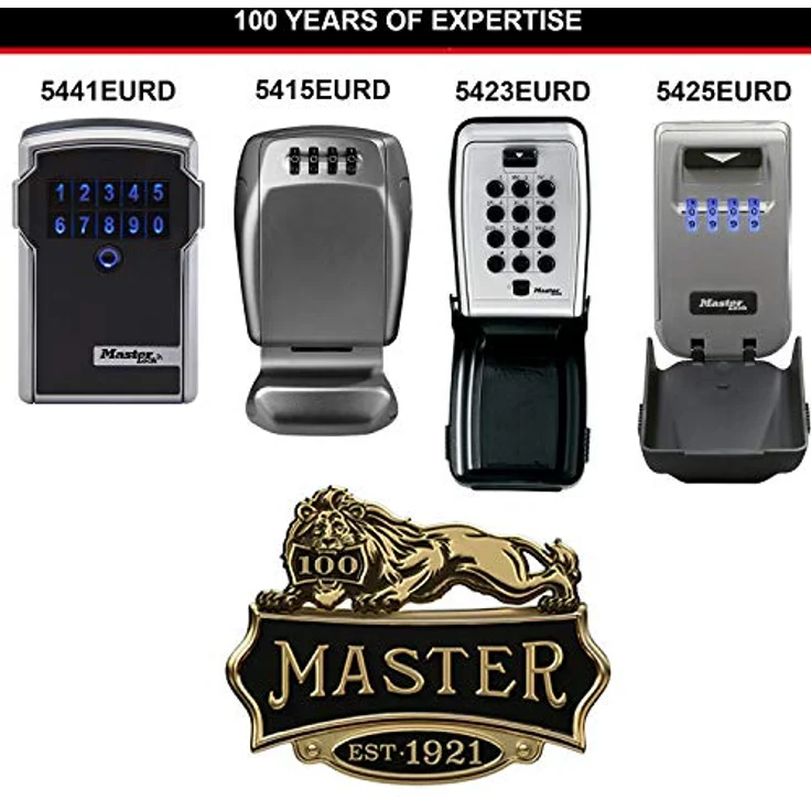 MasterLock 5441EURD - Wandtresor - Grau - Elektronisch - Schlüssel - Akku - 83 mm - 59 mm – Bild 10