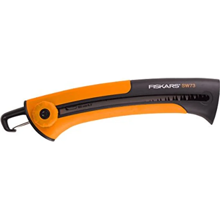 Fiskars Handsäge für frisches Holz, Grobzahnung, Sägeblattlänge: 16 cm, Einziehbar, Rostfreies Stahl-Sägeblatt, Schwarz-Orange, Xtract, SW73, 1000613 – Bild 2