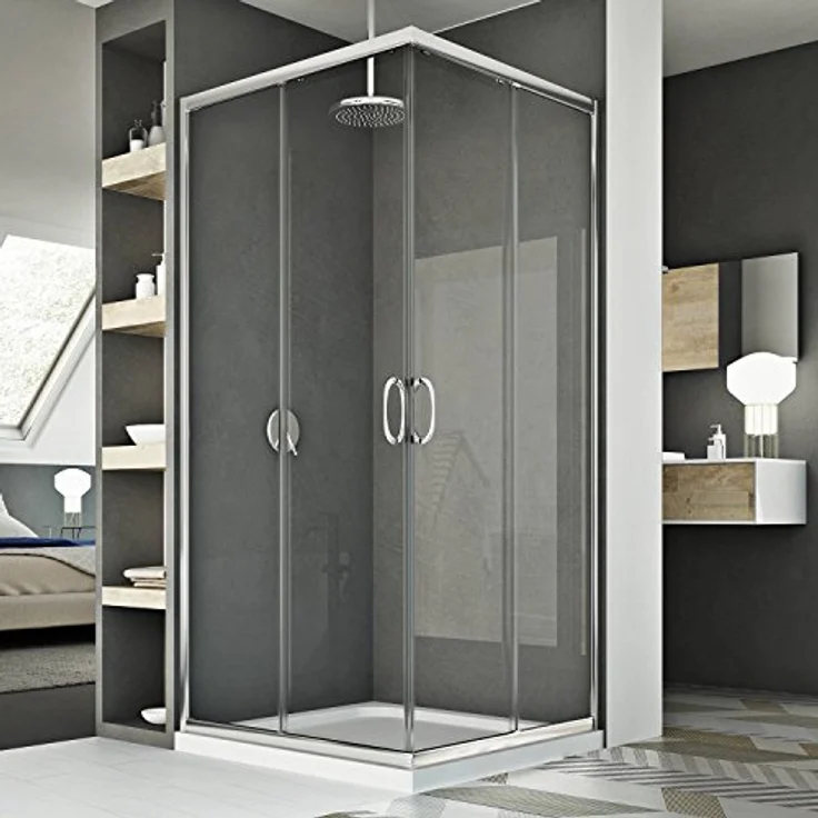 Junior Duschkabine 90x90 CM H185 Klarglas – Bild 1