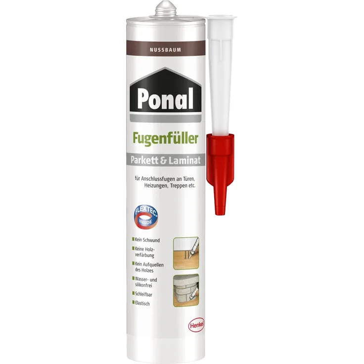 Ponal Parkett und Laminat Fugenfüller 280 ml nussbaum