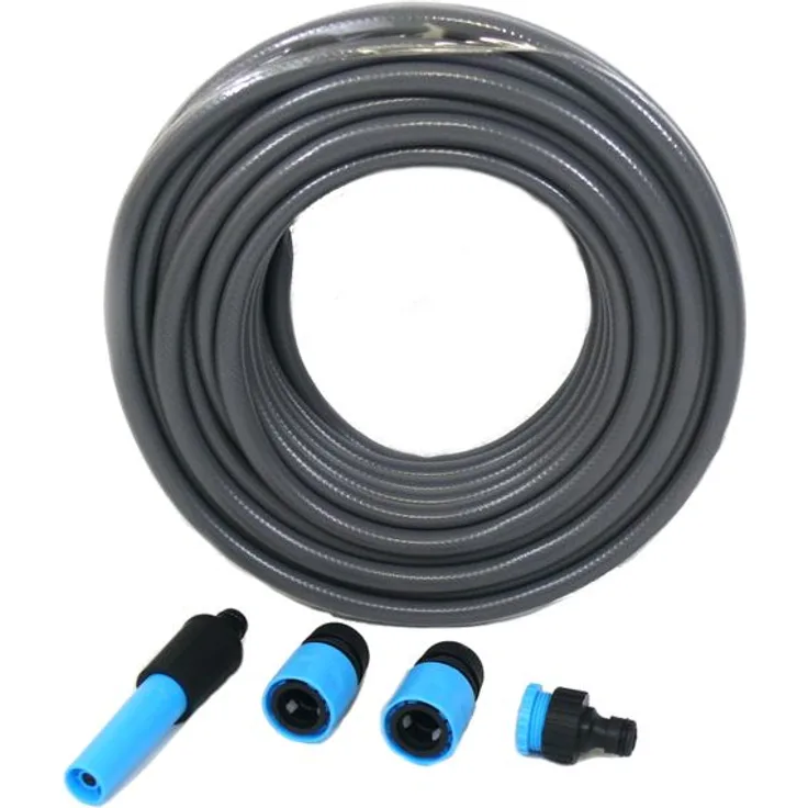 EXPO Gartenschlauch Set mit Zubehör 5-tlg. 13mm 1/2'' 20 Meter Anti-Algen Beschichtun