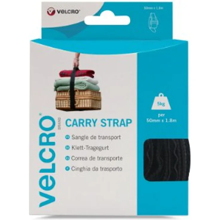 VELCRO VEL-EC60326 Klettband mit Gurt Haft- und Flauschteil (L x B) 1800mm x 50mm Schwarz 1St. - Preisvergleich