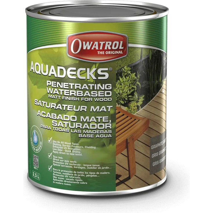 Owatrol Aquadecks teak , 5 Liter – Bild 1