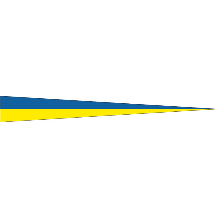 Wimpel Ukraine 110 g/m² ca. 30 x 150 cm